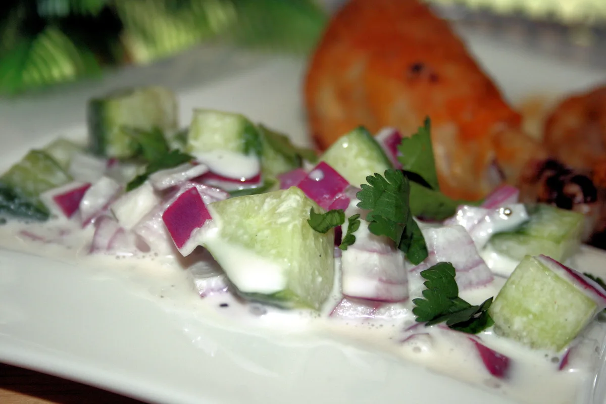 Sweet Cucumber and Red Onion Salad