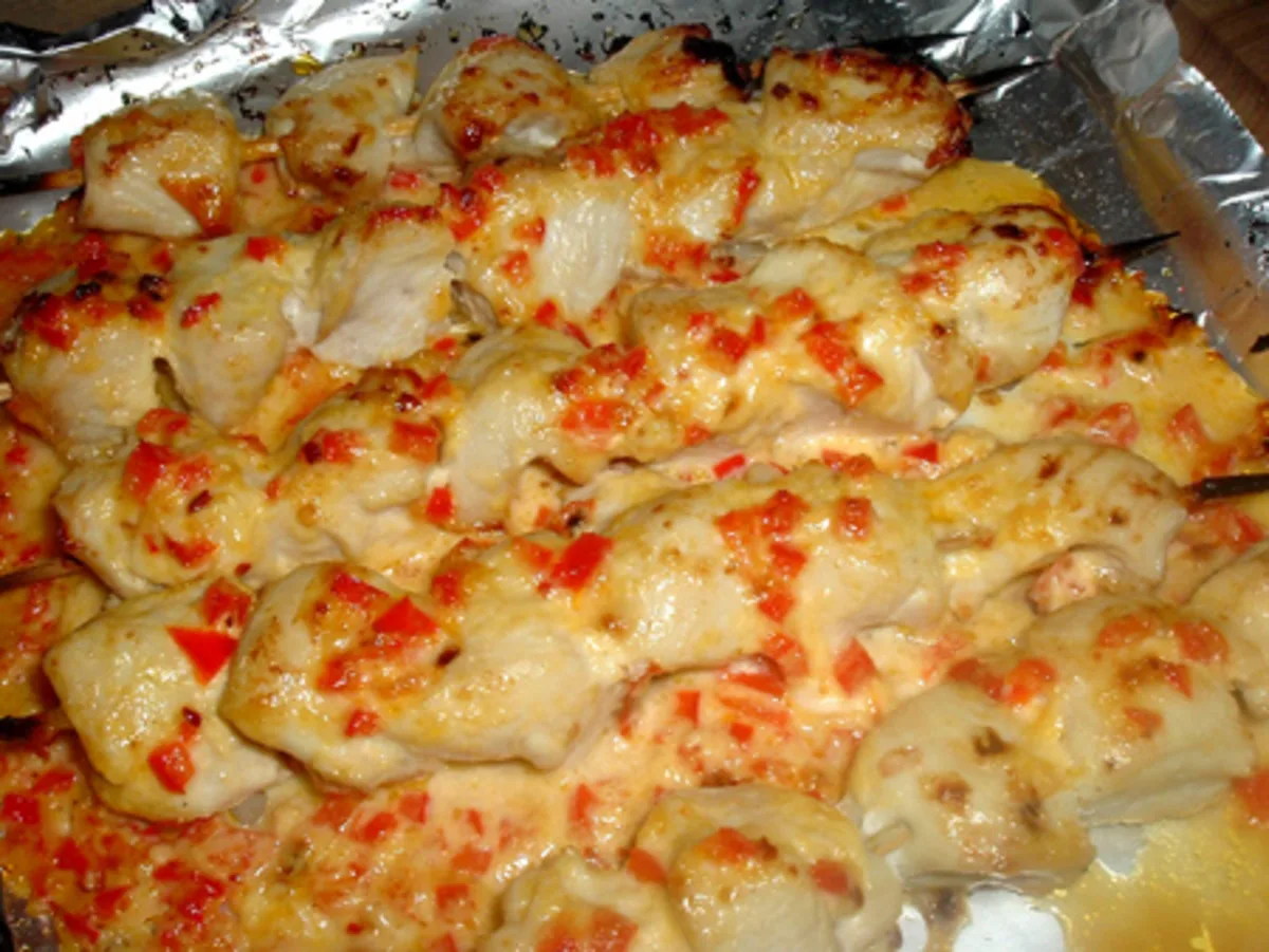 Tapas - Chicken & Roasted Red Pepper Skewers