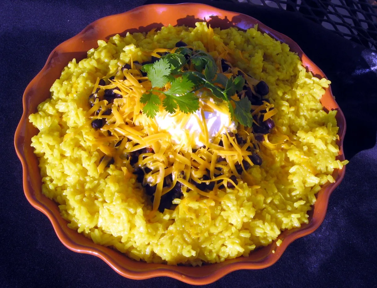 Tex-Mex Black Beans & Saffron Rice