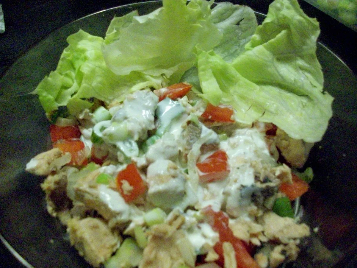 Техаський салат з ломи‑ломі лосося