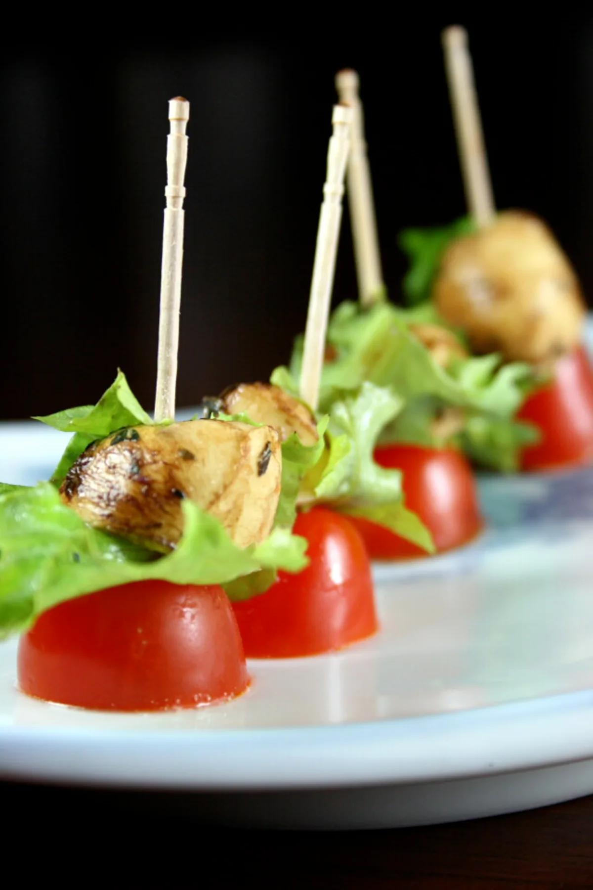 Tomato and Marinated Baby Bocconcini Appetizers