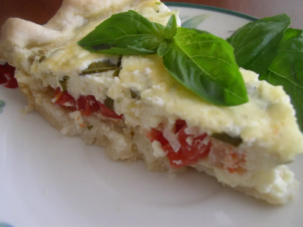 Tomato Onion Quiche