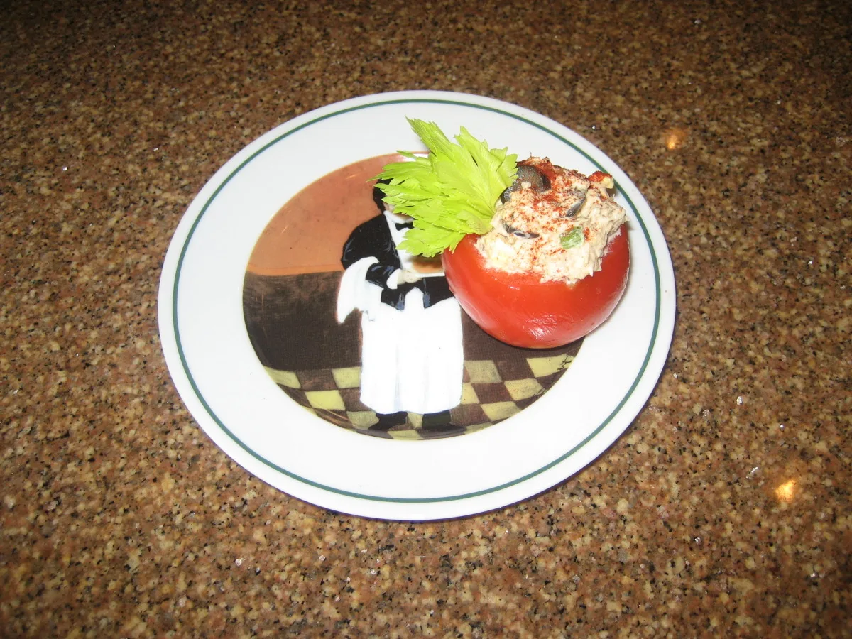 Tuna Salad Stuffed Tomatoes