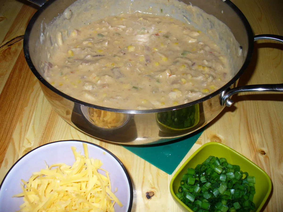 Кукурудзяний суп з індичкою