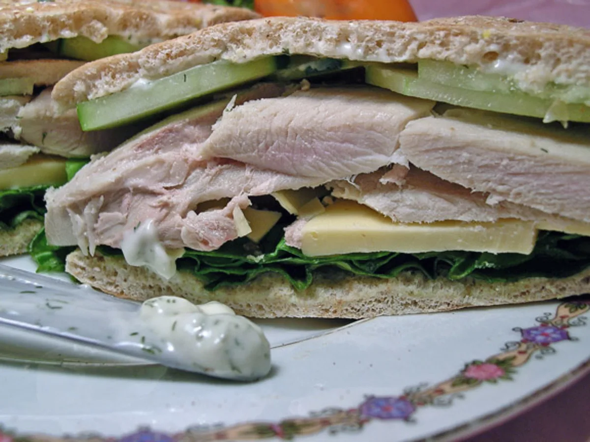 Turkey-Cucumber Dill Sandwiches