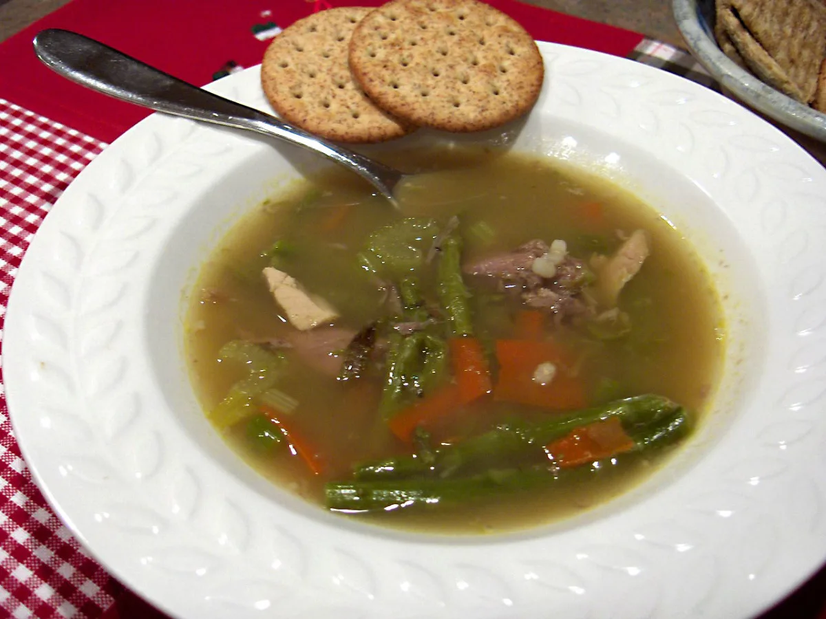 Turkey Leftovers - Barley Soup