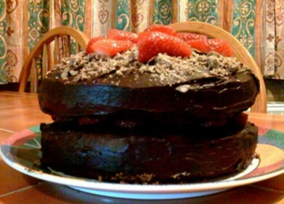 Two Layered Birthday Cake