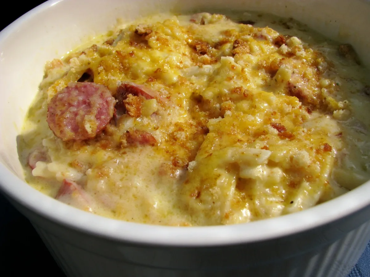 Uber-Braten - Kielbasa & Sauerkraut Casserole