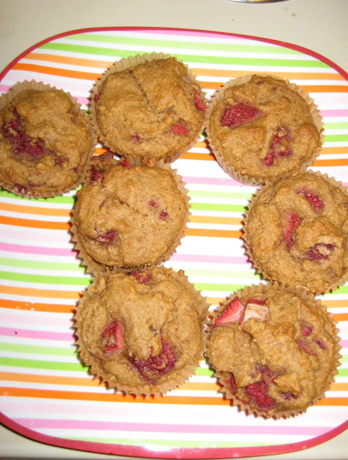 Vegan Raspberry Strawberry Muffins