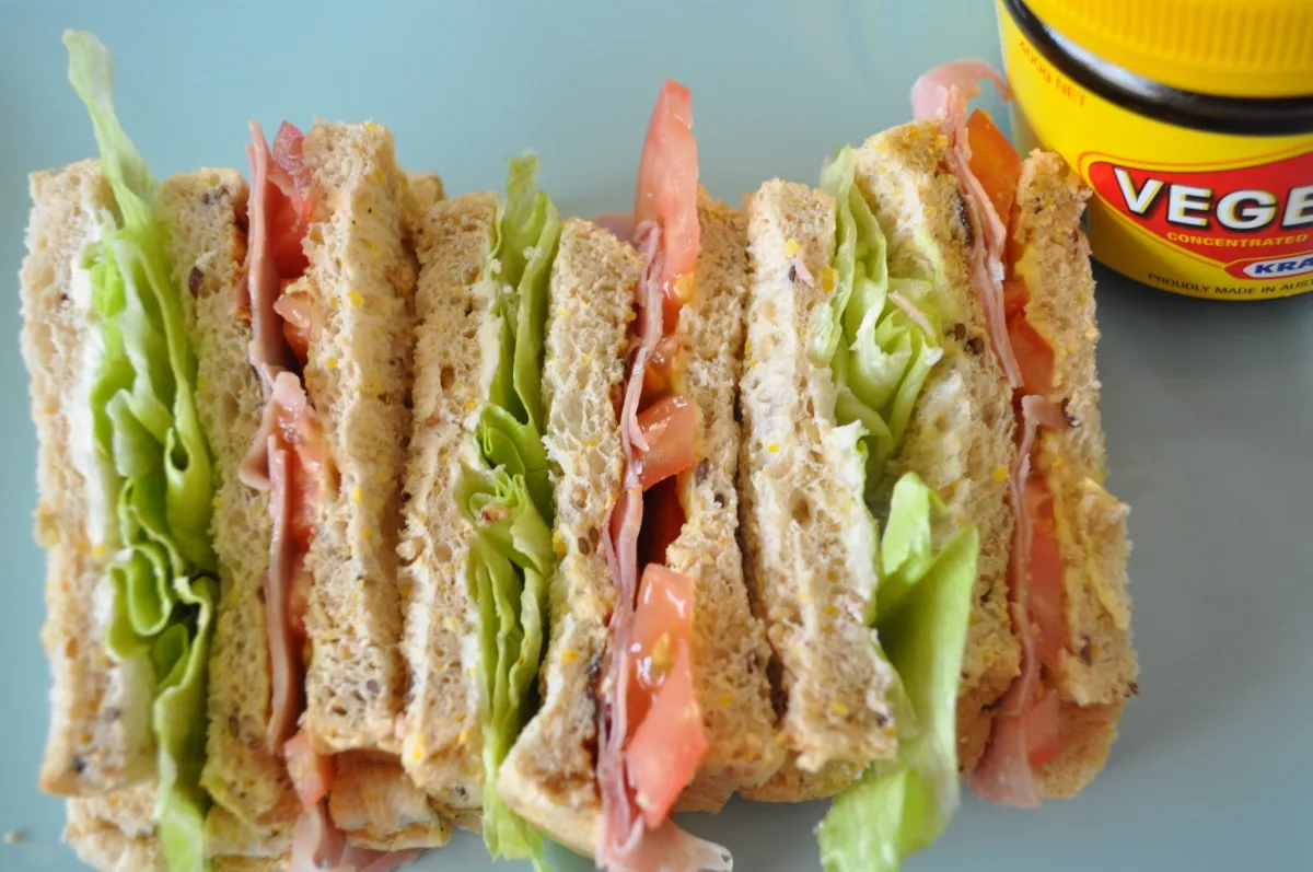 Vegemite Triple Decker Sandwich