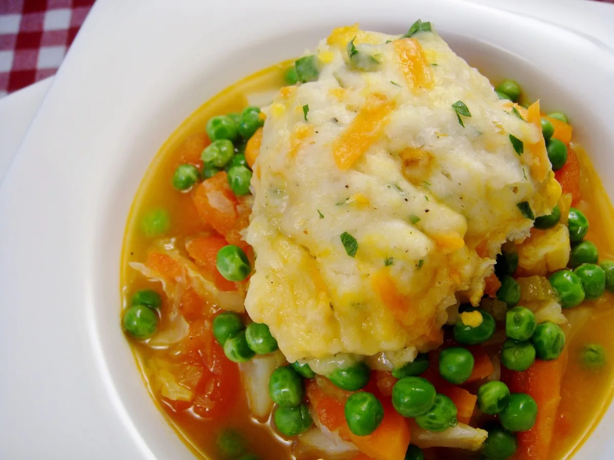 Vegetable Soup With Carrot Dumplings