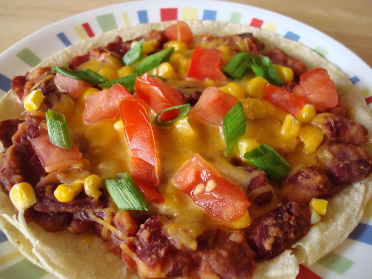 Vegetarian Tamale Pizza