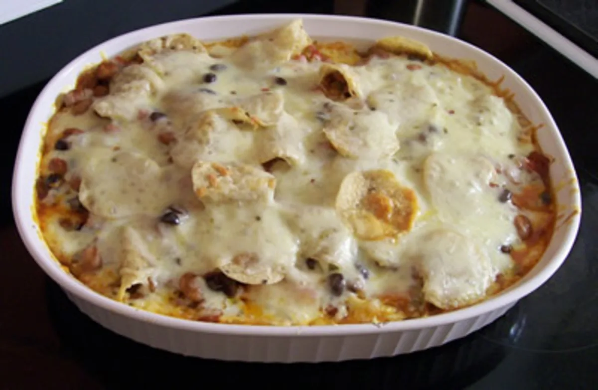 Vegetarian Tortilla Bake