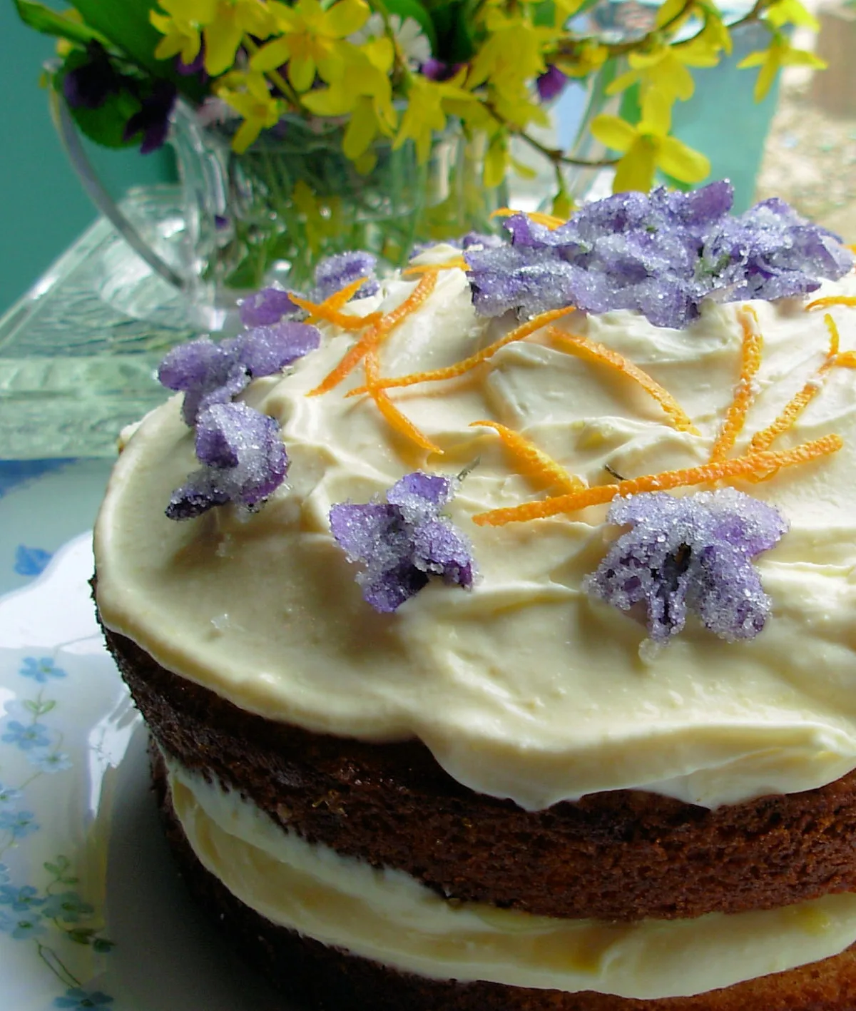 Victorian Spring Posy Cake for Easter or Mother's Day