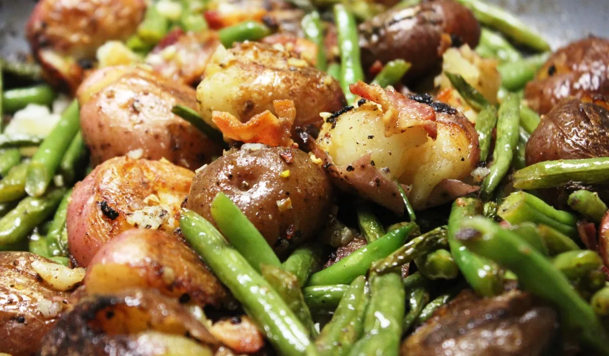 Warm Green Bean, Bacon & Potato Salad