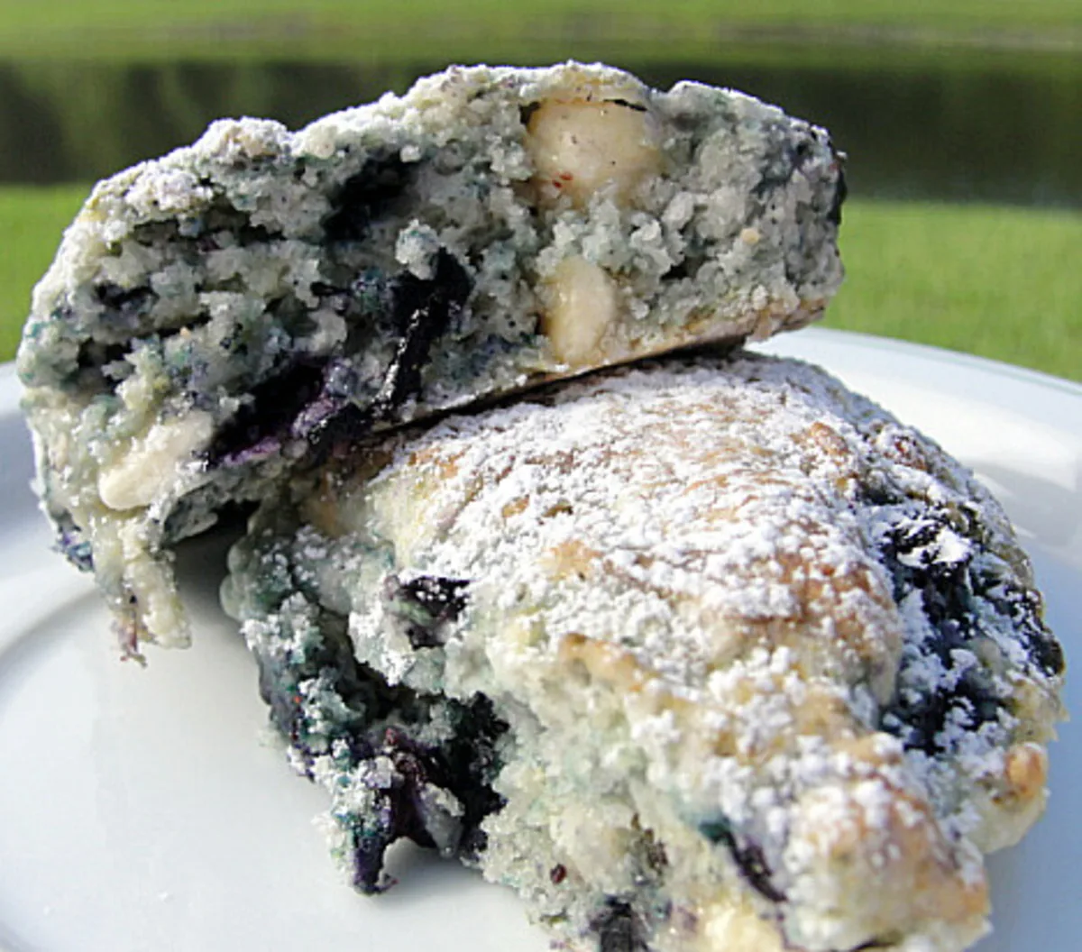 White Chocolate Blueberry Scones