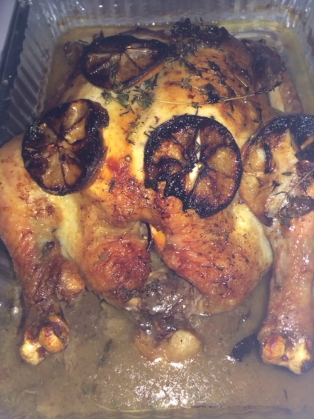 Whole Lemon Roasted Chicken