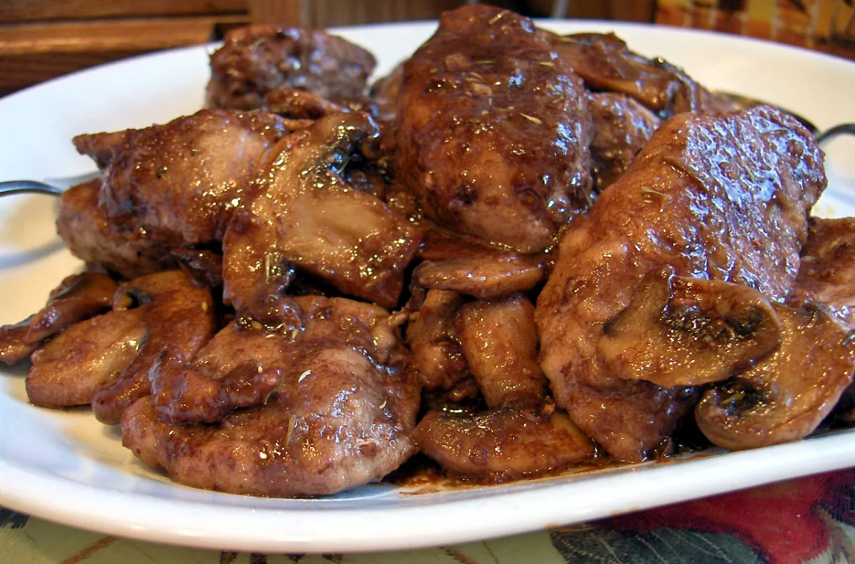 Wine Basted Pork Medallions