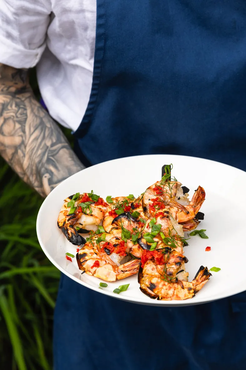 Креветки bbq
