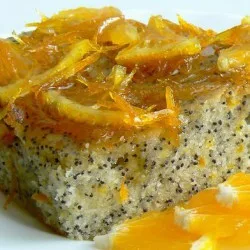 Кекс з маком і апельсиновим сиропом