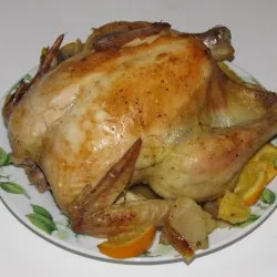 Курка  з  фруктами