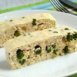 Куряче суфле з горошком