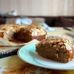 Лаймовий кекс з мигдалем