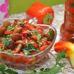 Лечо з опеньками