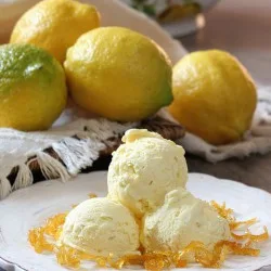 Лимонне морозиво