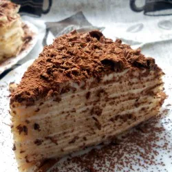 Млинцевий торт «Тірамісу»
