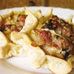 Перепічки з яловичиною та грибами