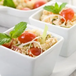Пісний салат з кус-кусом
