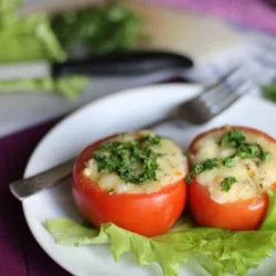 Помідори, фаршировані куркою. Кулінарний рецепт