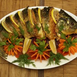 Риба фарширована грибами