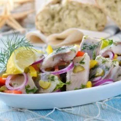 Салат закусочний з оселедцем