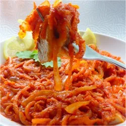 Закуска з оселедця з морквою