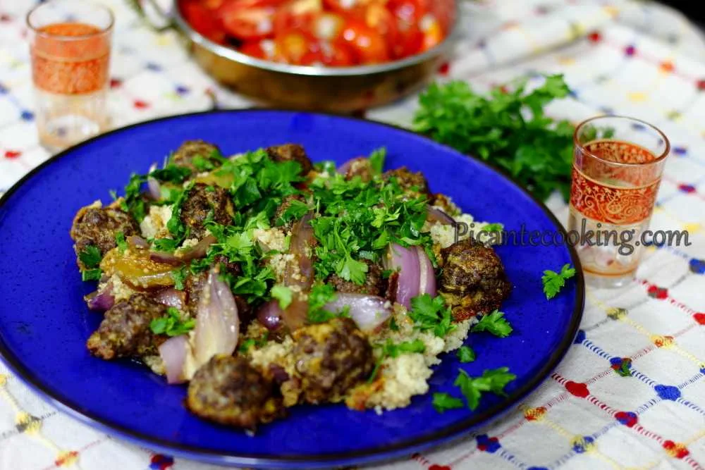 Фрикадельки з баранини з кускусом