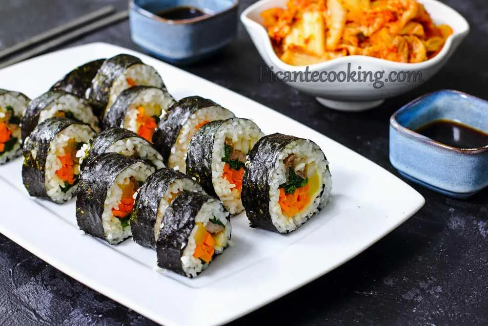 Корейські суші з яловичиною (Bulgogi Gimbap)