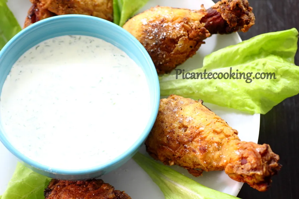 Курка смажена в паніровці з маслянкою (Buttermilk fried chicken)