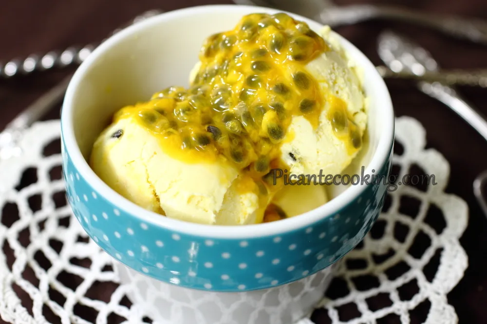 Морозиво з маракуї