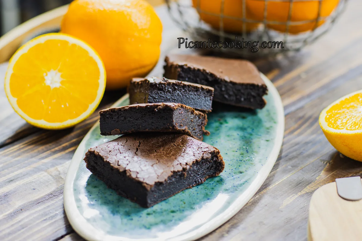Тістечка мочі-брауні з апельсином (Mochi brownies)