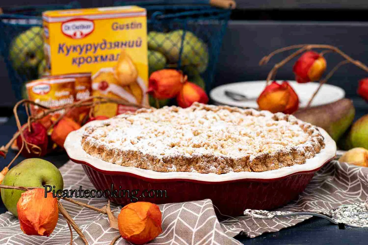 Ванільний грушевий пиріг