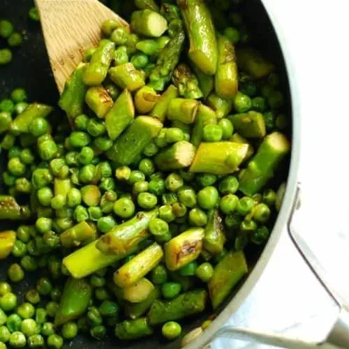 Asparagus and Pea Sauté