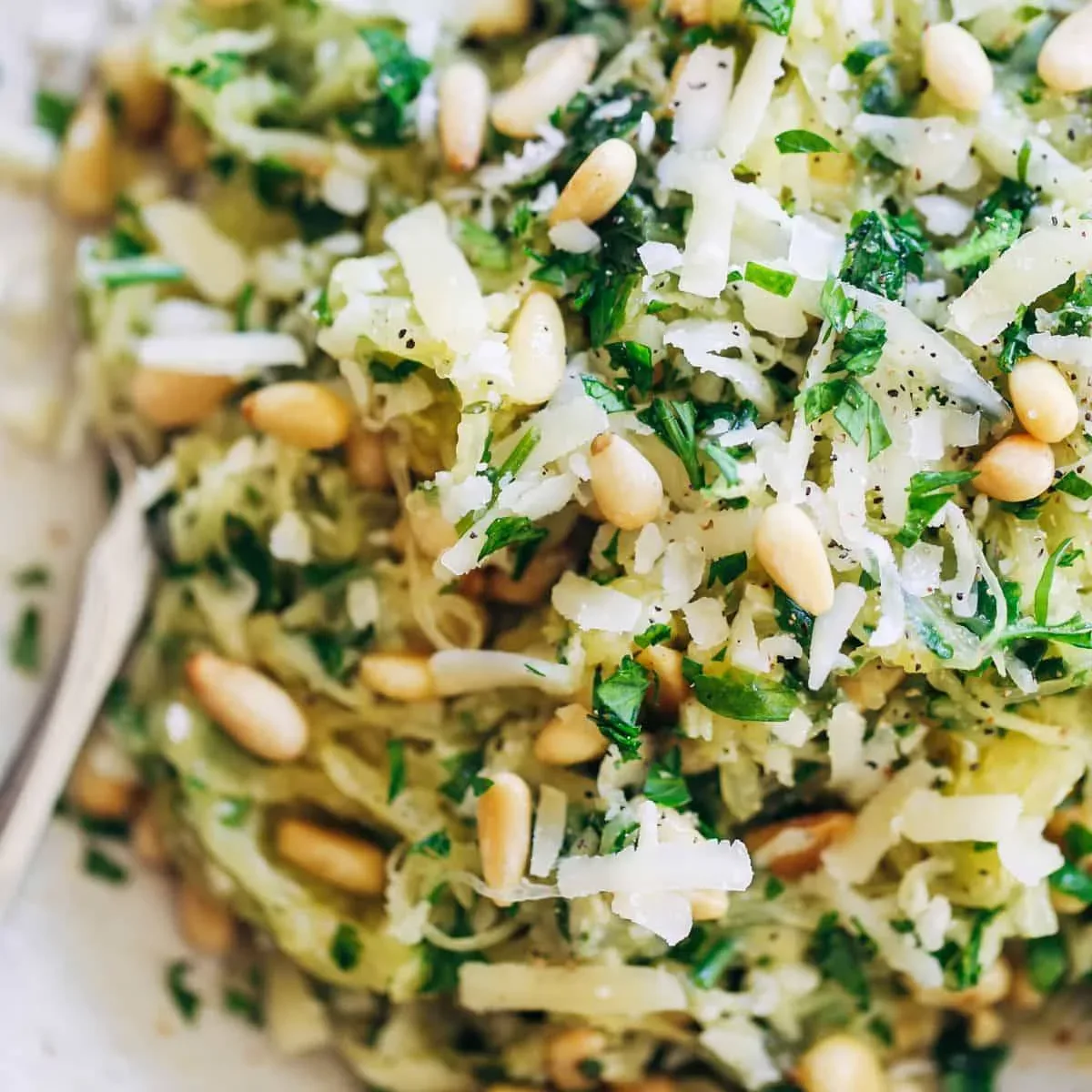 Garlic Spaghetti Squash with Herbs
