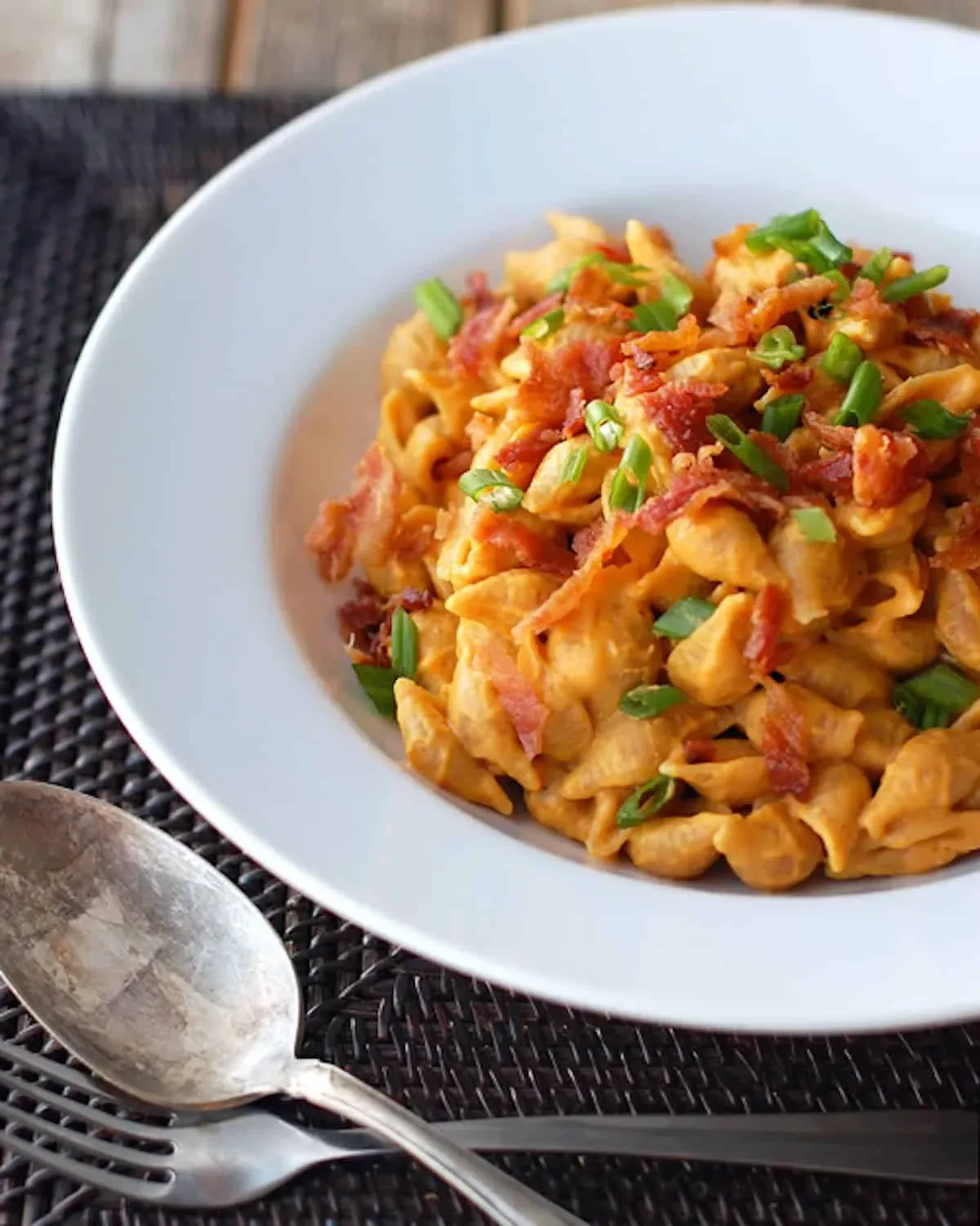 Healthy Bacon & Pumpkin Pasta