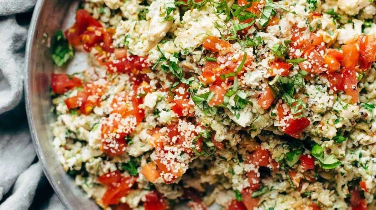 Healthy Garlic Herb Chicken Salad