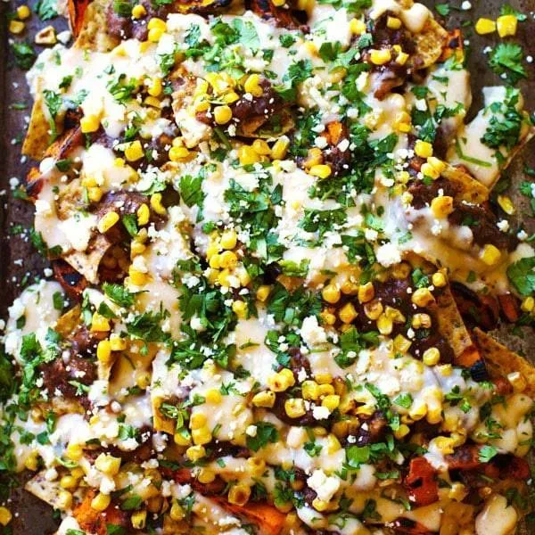Healthy Grilled Sweet Potato Nachos