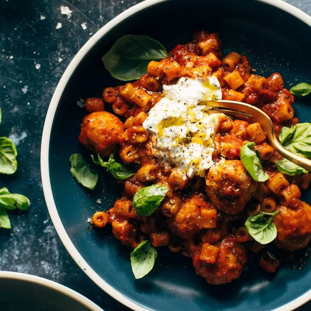 Instant Pot Pasta with Meatballs