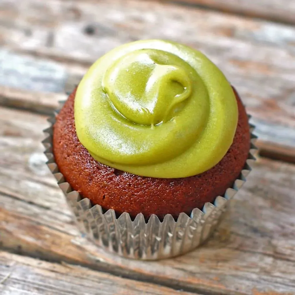 Milk Chocolate Cupcakes with Avocado Buttercream