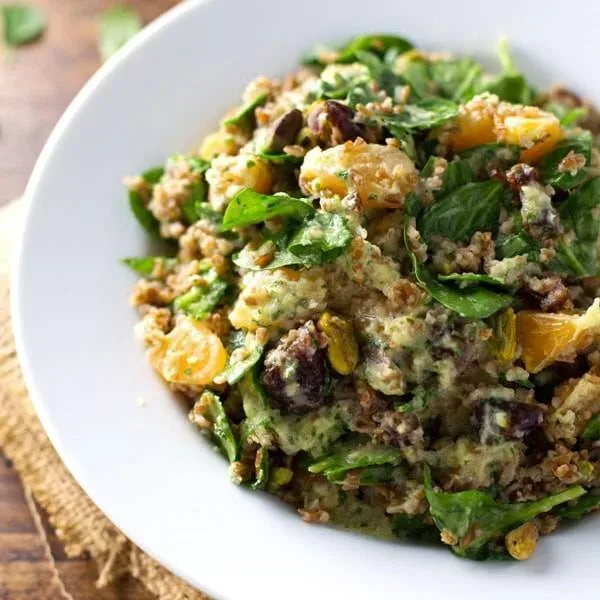 Moroccan Salad with Orange Cilantro Dressing